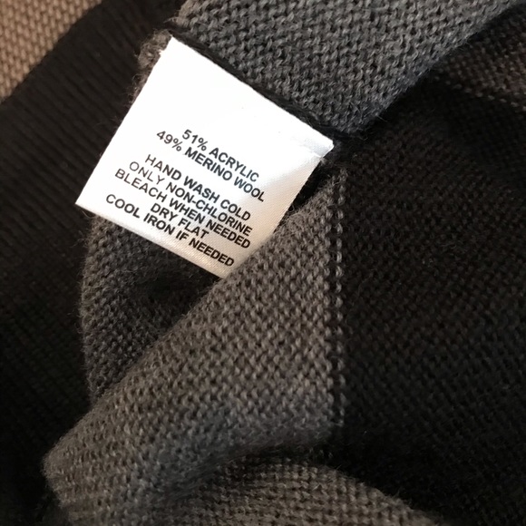 NWT ANN TAYLOR LOFT Black & Gray Sweater Dress XS - Picture 6 of 6